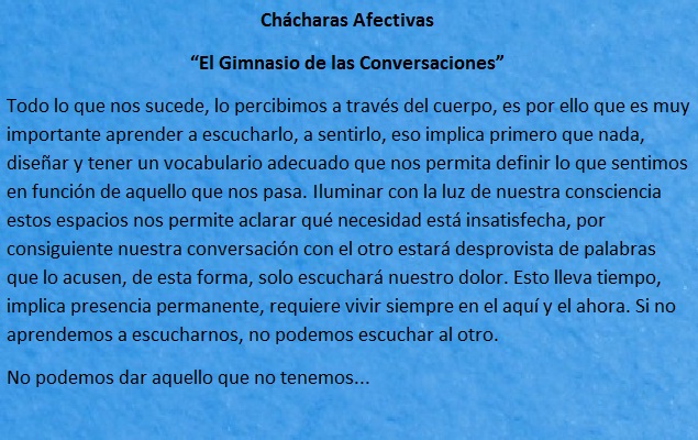 Ch&aacute;charas Afectivas