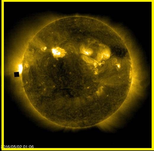 Misterioso 'cubo' negro avistado cerca del Sol en imagen de sat&eacute;lite de la NASA