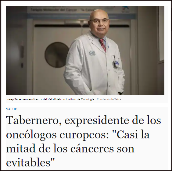  Casi la mitad de los c&aacute;nceres son evitables