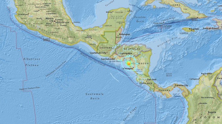 Se registra un sismo de magnitud 6,1 en Nicaragua: