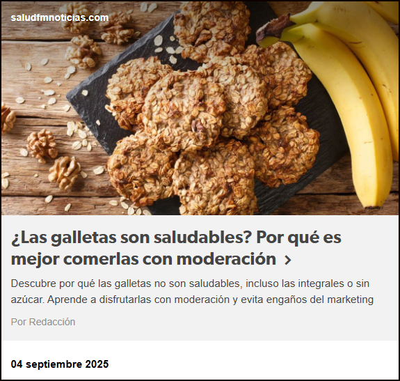  La pregunta de siempre: &iquest;Las galletas son saludables?