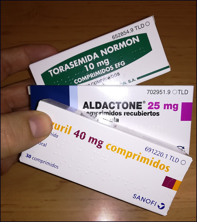  Diur&eacute;ticos (Torasemida), Anticoagulantes (Xarelto), y un buen catarro