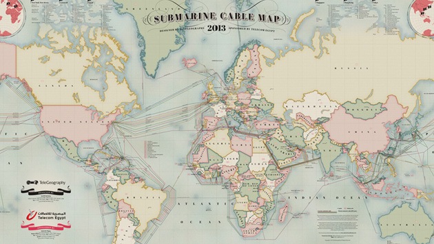 Revelan la oculta mara&ntilde;a de cables submarinos que unen los continentes.