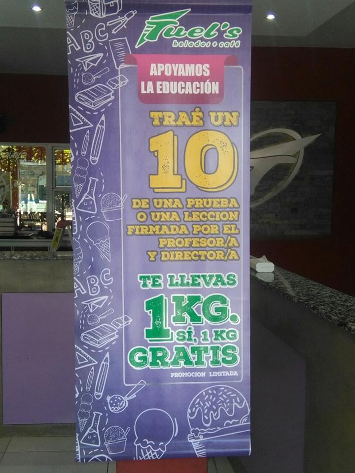Helader&iacute;a regal&oacute; 1 kilo de helado a chicos que sacaran 10 en la escuela