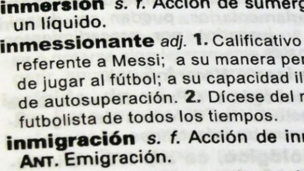  Inmessionante: el adjetivo sobre Messi lleg&oacute; al diccionario