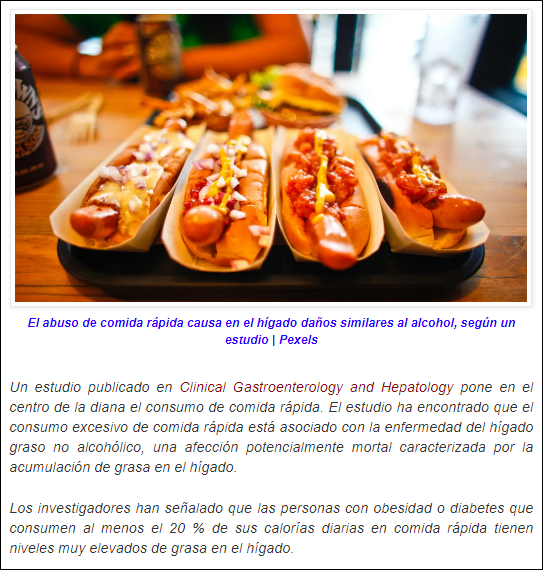  Los da&ntilde;os irreparables de la llamada comida r&aacute;pida que nadie quiere saber