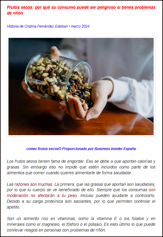  Frutos secos: Cuidado, sin control puedes engordar y perjudicar tus ri&ntilde;ones