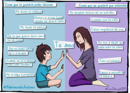 Con dibujos: as&iacute; explica una mam&aacute; qu&eacute; es el autismo