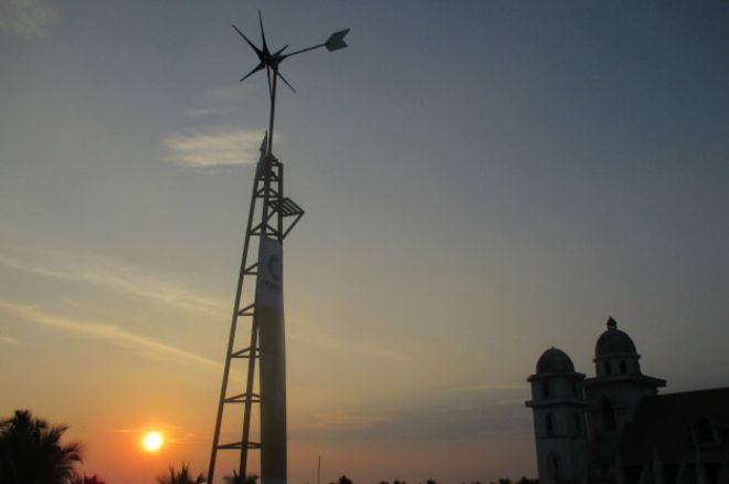 La turbina e&oacute;lica del tama&ntilde;o de un ventilador que puede :producir energ&iacute;a durante 20 a&ntilde;os