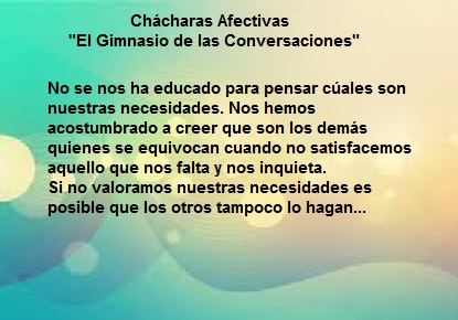 Ch&aacute;charas Afectivas "El Gimnasio de las conversaciones"