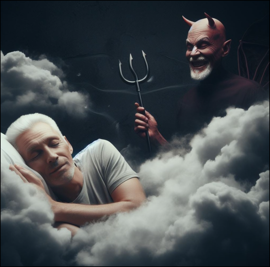  El sue&ntilde;o, Satan&aacute;s y el poeta cuando duerme