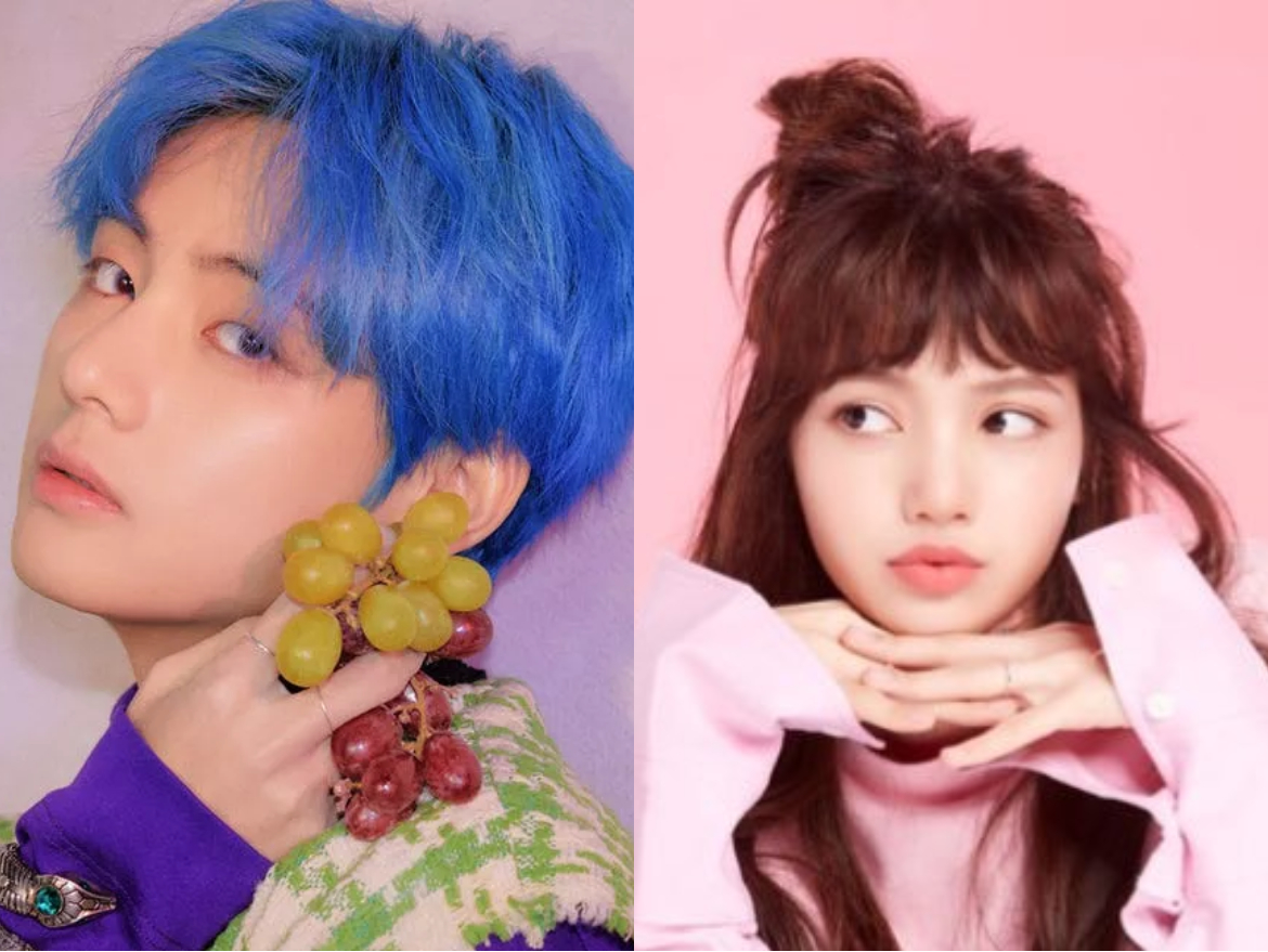 v de bts y lisa de blackpink en citas privadas