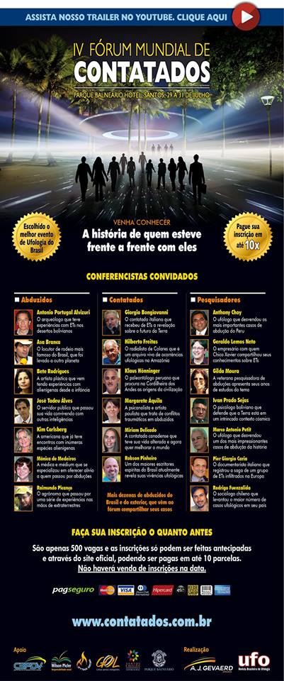 IV F&Oacute;RUM MUNDIAL DE CONTATADOS 2016: