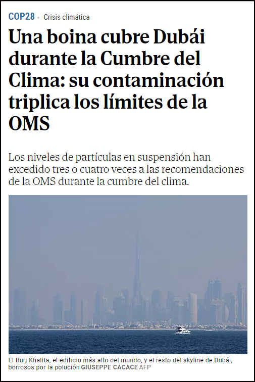  La farsa del COP28  