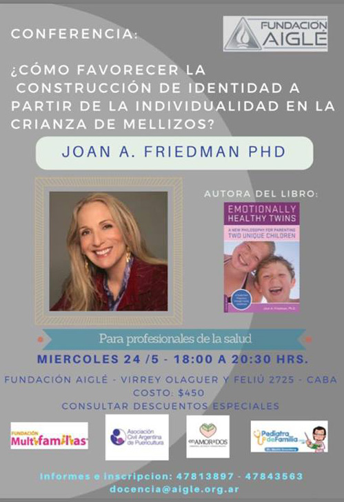 Conferencia Sobre Crianza De Mellizos, A Cargo De La Experta En Familias M&uacute;ltiples Joan Friedman 