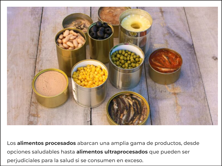  Alimentos procesados: qu&eacute; son, caracter&iacute;sticas, tipos, ventajas y desventajas