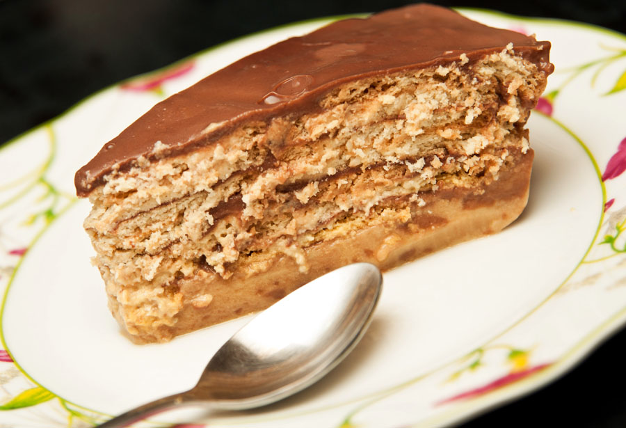 Deliciosa torta de galletas y dulce de leche que no te puedes perder