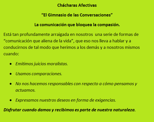 Ch&aacute;charas Afectivas
