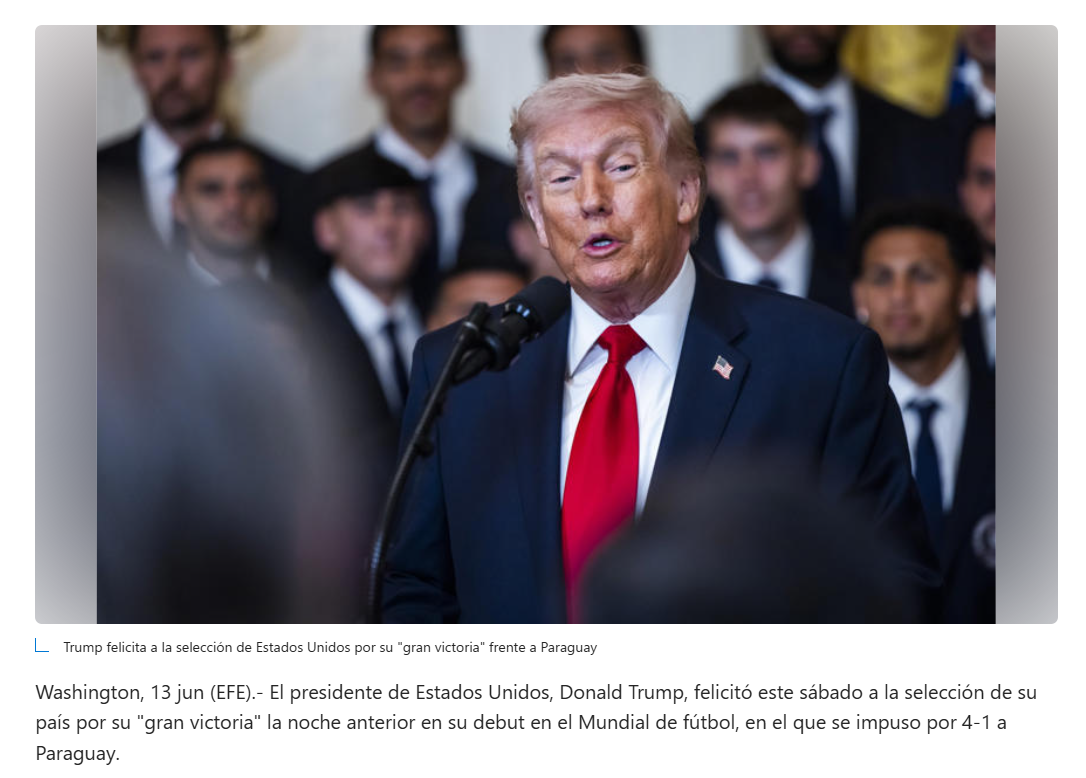 Donald Trump descubre el f&uacute;tbol
