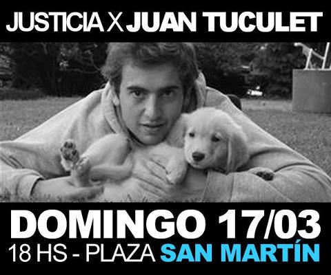Marcha por Juan Tuculet