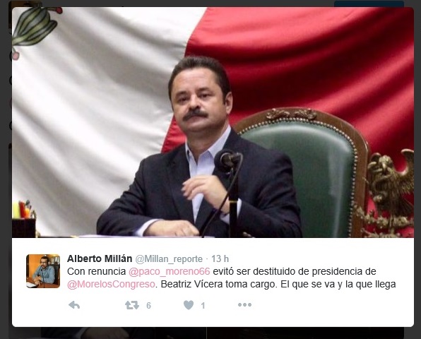 Francisco Moreno Merino al Gabinete de Graco