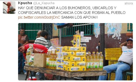 Buhoneros revenden productos de la cesta b&aacute;sica por m&aacute;s del doble