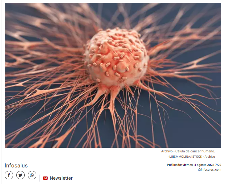  Identifican una prote&iacute;na que puede usarse en varias terapias contra el c&aacute;ncer