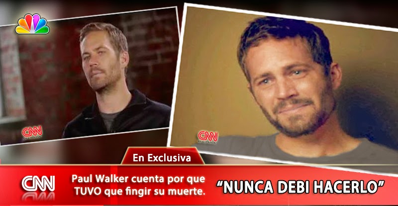Paul Walker: pol&eacute;mica por falsa entrevista donde actor "acepta estar vivo"