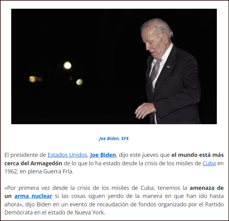  Llega la Apocalipsis: &iquest;Biden anuncia el fin del mundo? &iquest;Estamos todos locos?
