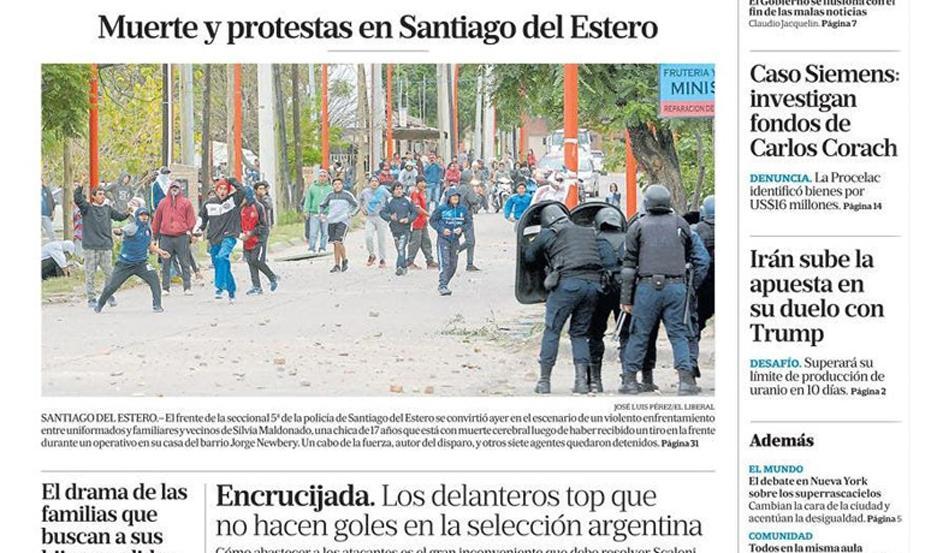 La muerte de Silvia Maldonado se reflej&oacute; en los medios nacionales
