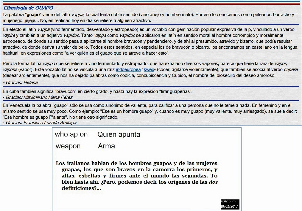 Decir cosas... impublicables,