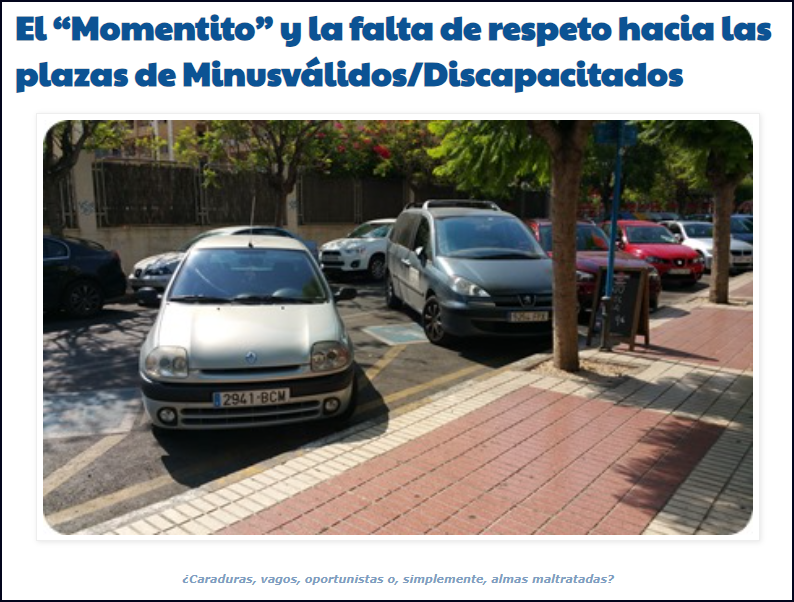 Ese cruel comportamiento con los discapacitados