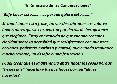 Ch&aacute;charas Afectivas "El Gimnasio de las conversaciones"