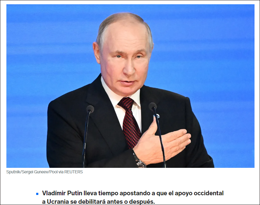  El plan de Putin para ganar la guerra de Ucrania podr&iacute;a estar empezando a hacerse realidad
