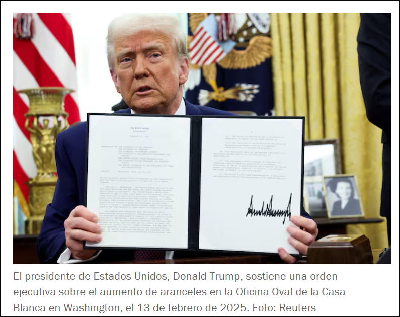 Trump presenta hoja de ruta para aranceles rec&iacute;procos a aliados y competidores de EE.UU.