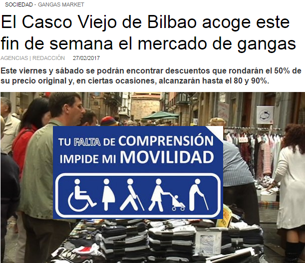 "LOS MERCADOS DE GANGAS TRASGREDEN FLAGRANTEMENTE LAS NORMAS EUROPEAS SOBRE LA DISCAPACIDAD"