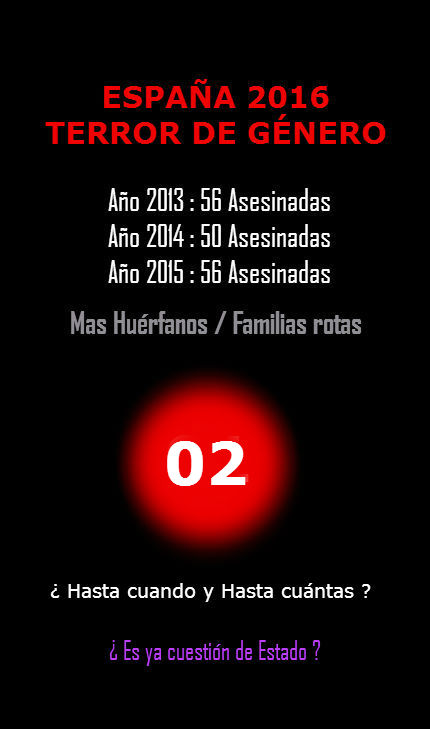 " LA MATANZA DE MUJERES EN LOS PRIMEROS D&Iacute;AS DEL A&Ntilde;O EN ESPA&Ntilde;A HA COMENZADO "