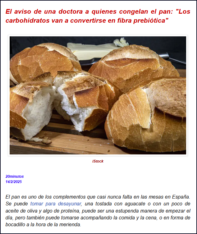  &iquest;Congelar el pan lo hace insaludable?