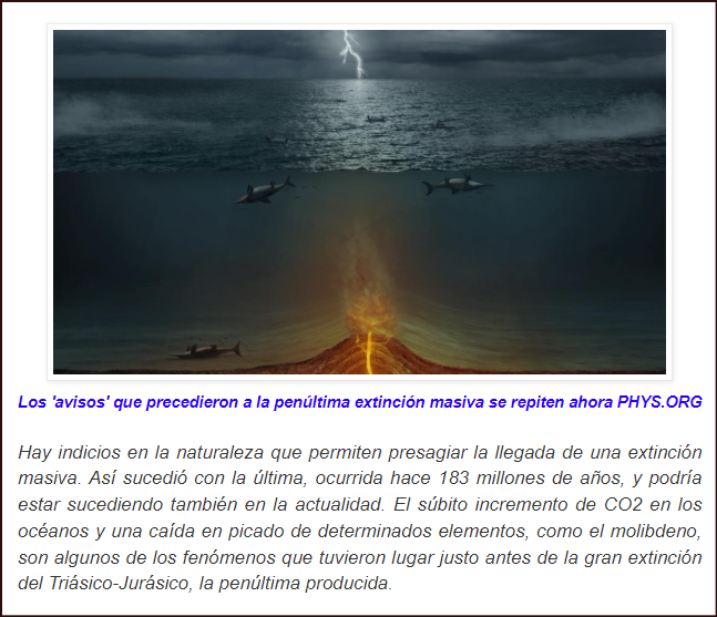  Preocupantes e ignorados avisos de extinci&oacute;n masiva