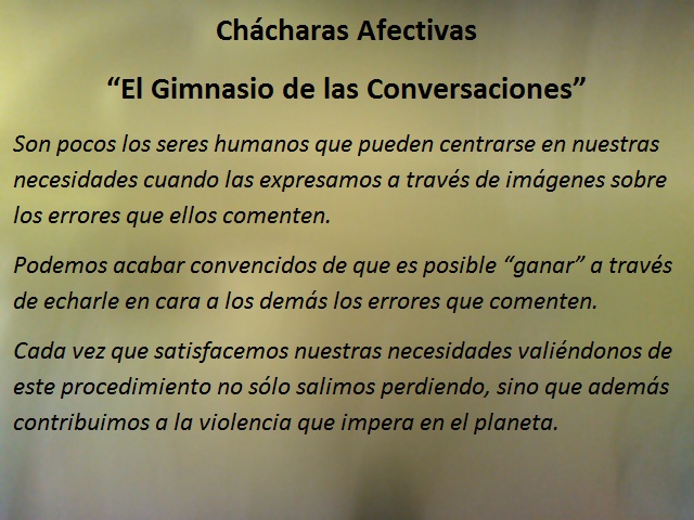 Ch&aacute;charas Afectivas