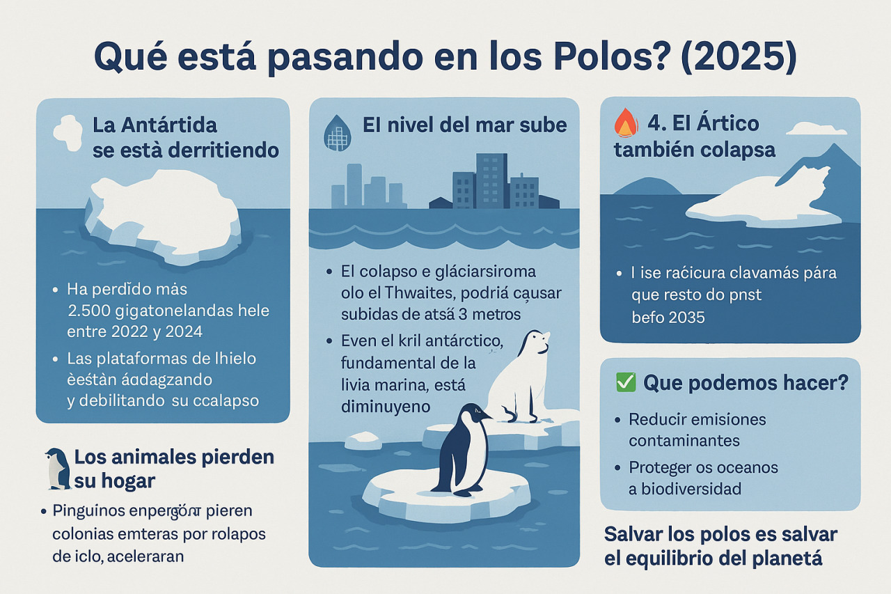 La extinci&oacute;n de la vida en la Tierra empieza por los Polos (Infograf&iacute;a)