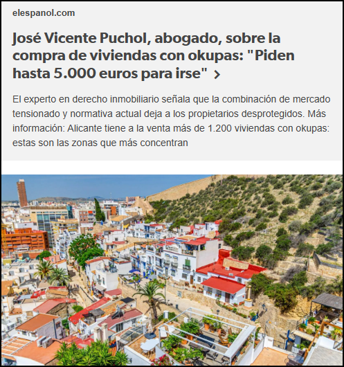 Okupas: "Piden hasta 5.000 euros para irse" (Espa&ntilde;a, un pais sin ley)