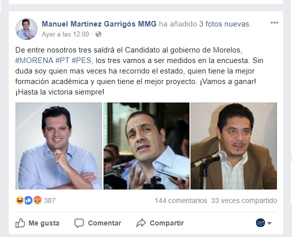 De los tres solo uno tiene cercan&iacute;a con lopez obrador 