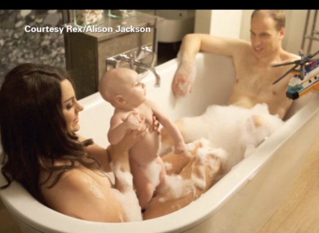 &iquest;Este es un ba&ntilde;o de los duques de Cambridge con el pr&iacute;ncipe George ? 