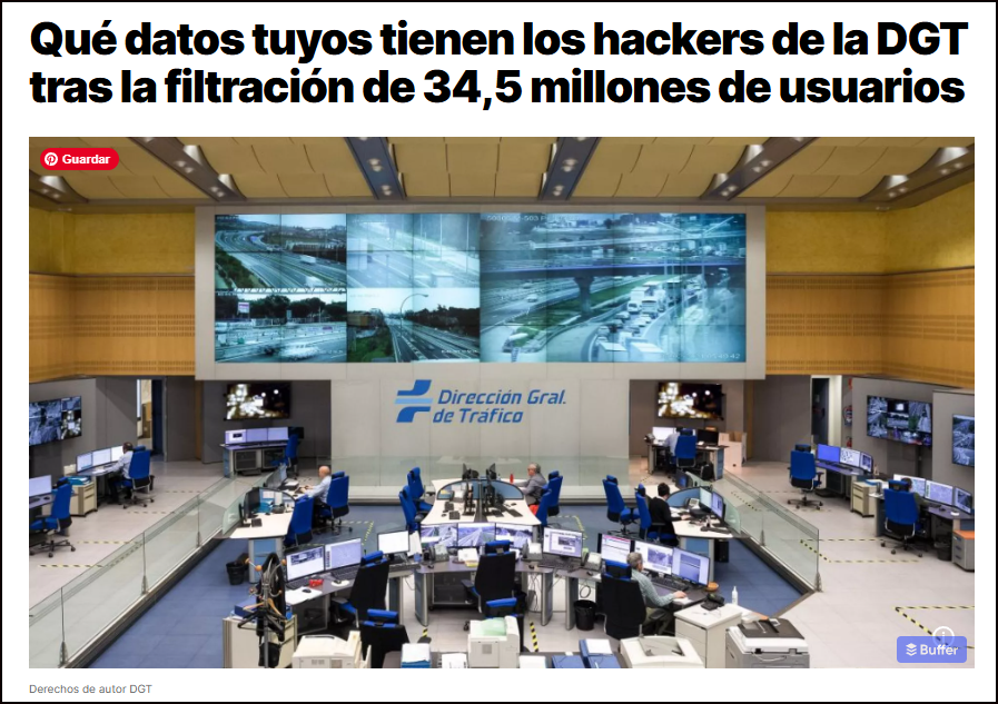Roban los datos en la DGT (Espa&ntilde;a) &iquest;En qu&eacute; te afecta?