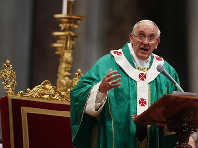 Homilia del Papa a seminaristas, novicios y j&oacute;venes en el camino vocacional