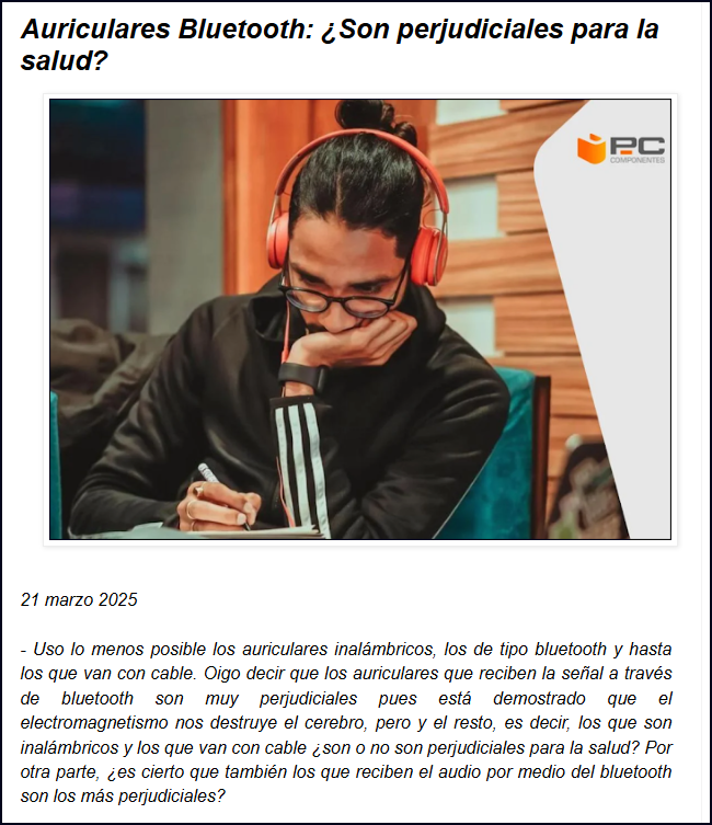  Auriculares Bluetooth: &iquest;Son perjudiciales para la salud?