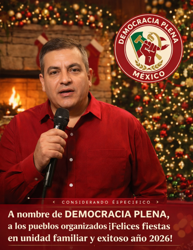 Navidad con unidad familiar, solidaridad y conciencia, 2026 con claridad y determinaci&oacute;n
