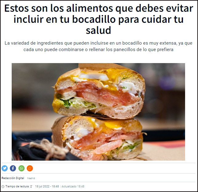  Cuidado con los bocadillos, algunos perjudican seriamente tu salud