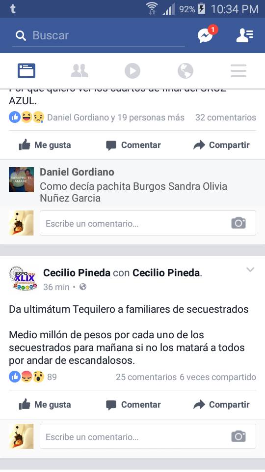 La sanguinaria banda de Los Tequileros amenazaron con matar ma&ntilde;ana domingo a los diez secuestrados s